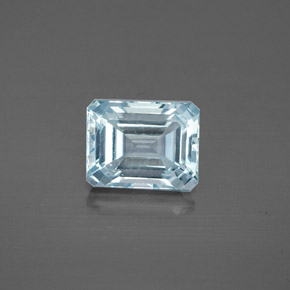 2.57 ct Blue Aquamarine Gemstone, Aquamarine Gem in Octagon Facet Shape for Sale.