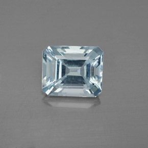 2.00 ct Blue Aquamarine Gemstone, Aquamarine Gem in Octagon Facet Shape for Sale.
