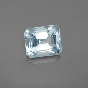 2.00 ct Blue Aquamarine Stone, Natural Aquamarine in Octagon Facet Shape for Sale