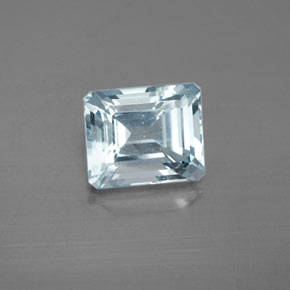 2.99 ct Blue Aquamarine Gemstone, Aquamarine Gem in Octagon Facet Shape for Sale.