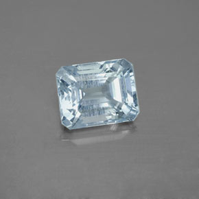 2.46 ct Blue Aquamarine Stone, Natural Aquamarine in Octagon Facet Shape for Sale