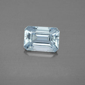 2.01 ct Blue Aquamarine Gemstone, Aquamarine Gem in Octagon Facet Shape for Sale.