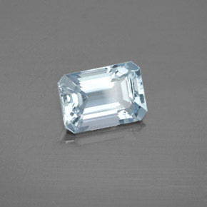 2.01 ct Blue Aquamarine Stone, Natural Aquamarine in Octagon Facet Shape for Sale