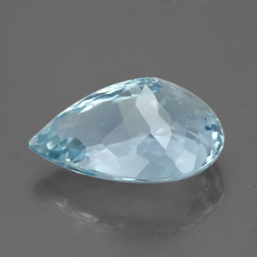 Aquamarine Gemstone in 13 x 9 mm (calibrated) Size for Sale, Aquamarine Stone in Light Blue Color