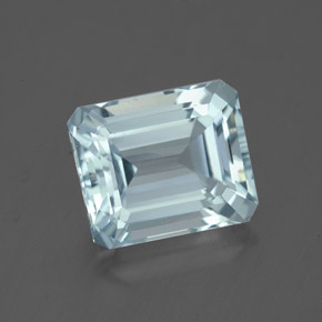 3.15 ct Blue Aquamarine Gemstone, Aquamarine Gem in Octagon Facet Shape for Sale.