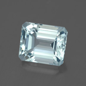 3.15 ct Blue Aquamarine Stone, Natural Aquamarine in Octagon Facet Shape for Sale