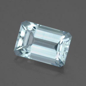 3.20 ct Blue Aquamarine Gemstone, Aquamarine Gem in Octagon Facet Shape for Sale.