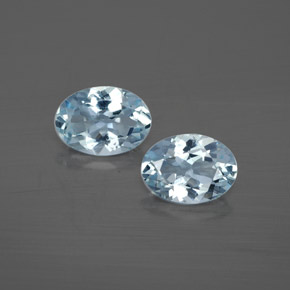 1.26 ct Blue Aquamarine Gemstone, Aquamarine Gem in Oval Facet Shape for Sale.