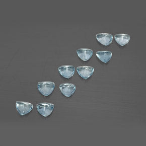 Aquamarine Gemstone in 4.3 x 4.2 mm Size for Sale, Aquamarine Stone in Light Blue Color