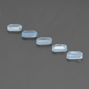 Aquamarine Gemstone in 6 x 4 mm (calibrated) Size for Sale, Aquamarine Stone in Light Blue Color
