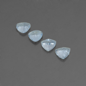 Aquamarine Gemstone in 5 x 5 mm (calibrated) Size for Sale, Aquamarine Stone in Light Blue Color