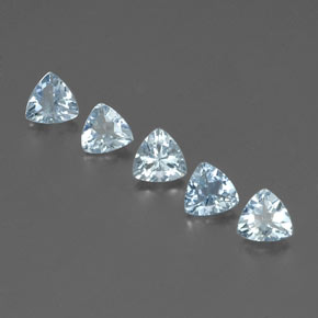 1.87 ct Blue Aquamarine Gemstone, Aquamarine Gem in Trillion Facet Shape for Sale.