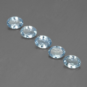 2.95 ct Blue Aquamarine Gemstone, Aquamarine Gem in Oval Facet Shape for Sale.