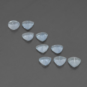 Aquamarine Gemstone in 5 x 5 mm (calibrated) Size for Sale, Aquamarine Stone in Light Blue Color
