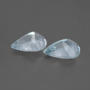 Aquamarine Gemstone in 8 x 6 mm (calibrated) Size for Sale, Aquamarine Stone in Light Blue Color