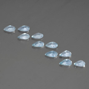 Aquamarine Gemstone in 6 x 4 mm (calibrated) Size for Sale, Aquamarine Stone in Light Blue Color