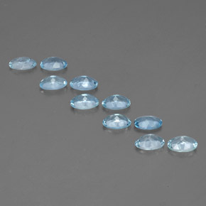 Aquamarine Gemstone in 6.1 x 4.2 mm Size for Sale, Aquamarine Stone in Light Blue Color