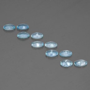 Aquamarine Gemstone in 6.1 x 4.2 mm Size for Sale, Aquamarine Stone in Light Blue Color