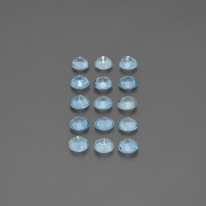 Aquamarine Gemstone in 4 mm (calibrated) Size for Sale, Aquamarine Stone in Light Blue Color