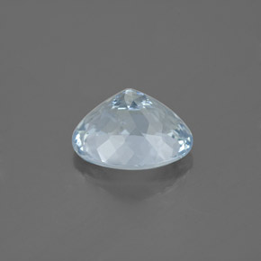 Aquamarine Gemstone in 9.5 x 7.1 mm Size for Sale, Aquamarine Stone in Light Blue Color