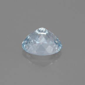 Aquamarine Gemstone in 8.1 x 6.6 mm Size for Sale, Aquamarine Stone in Light Blue Color