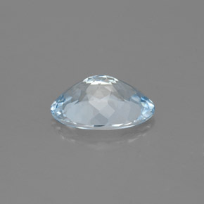 Aquamarine Gemstone in 8.9 x 6.3 mm Size for Sale, Aquamarine Stone in Light Blue Color