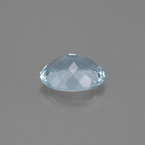 Aquamarine Gemstone in 8.2 x 6.3 mm Size for Sale, Aquamarine Stone in Light Blue Color