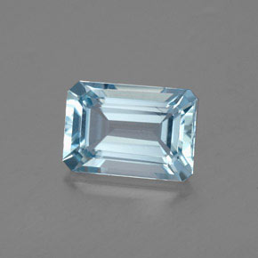 1.90 ct Blue Aquamarine Gemstone, Aquamarine Gem in Octagon Facet Shape for Sale.