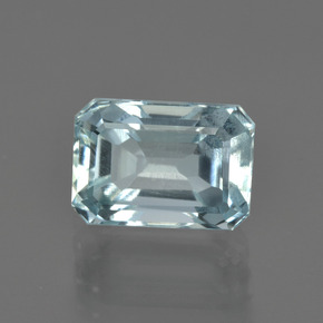 2.07 ct Blue Aquamarine Stone, Natural Aquamarine in Octagon Facet Shape for Sale