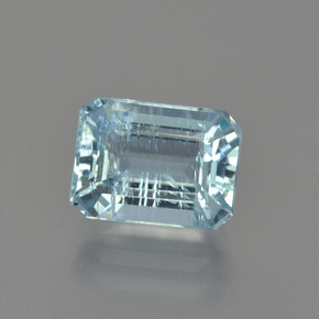 2.6ct Octagon Facet Light Blue Aquamarine Gem for sale 2.6ct Octagon Facet Light Blue Aquamarine Gem (ID: 408913)