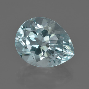 7.46 ct Blue Aquamarine Gemstone, Aquamarine Gem in Pear Facet Shape for Sale.