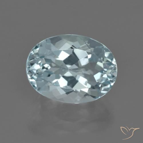 5.02ct Natural Light Aqua Blue Aquamarine, Oval, VS