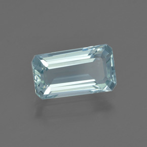 1.66 ct Blue Aquamarine Stone, Natural Aquamarine in Octagon Facet Shape for Sale