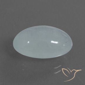 9.28 ct Blue Aquamarine Stone, Natural Aquamarine in Oval Cabochon Shape for Sale