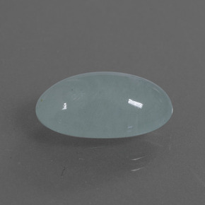 9.92 ct Blue Aquamarine Stone, Natural Aquamarine in Oval Cabochon Shape for Sale