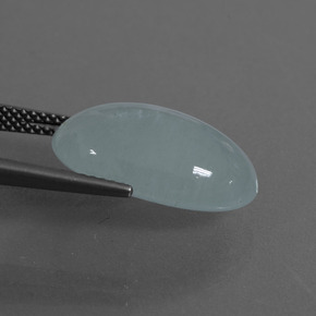 Aquamarine Gemstone in 18.1 x 11 mm Size for Sale, Aquamarine Stone in Light Green-Blue Color