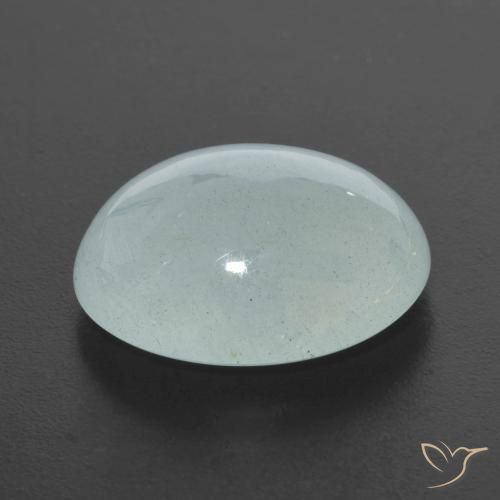 Aquamarine Gemstone in 15.6 x 12.7 mm Size for Sale, Aquamarine Stone in Pale Green Color