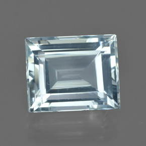 Sky Blue Aquamarine Gem - 7.2ct Baguette Facet (ID: 415531)