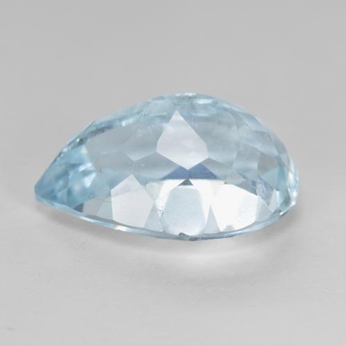 Aquamarine Gemstone in 13.6 x 9.4 mm Size for Sale, Aquamarine Stone in Light Aqua Blue Color