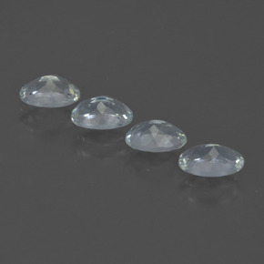 Aquamarine Gemstones in 6.1 x 4.2 mm Size for Sale, Aquamarine Stones in Bluish White Color