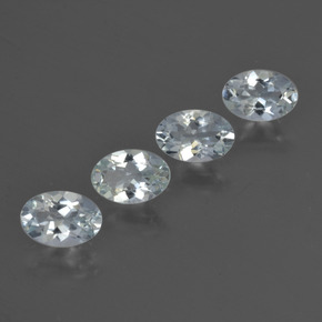 1.75 ctw Blue Aquamarine Stones, Natural Aquamarine in Oval Facet Shape for Sale