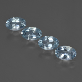 Celeste Acquamarina Gem - 0.4ct Ovale sfaccettato (ID: 418742)