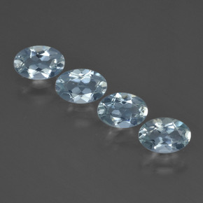Light Sky Blue Аквамарин Камень - 0.4ct Фасетный Овал (ID: 418743)