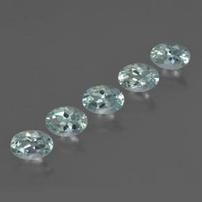 2.27 ctw Blue Aquamarine Stones, Natural Aquamarine in Oval Facet Shape for Sale