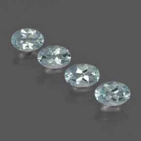 Pale Blue Aquamarine Gem - 0.4ct Oval Facet (ID: 418857)