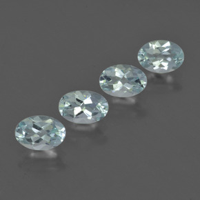 1.68 ctw Blue Aquamarine Stones, Natural Aquamarine in Oval Facet Shape for Sale