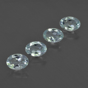 1.61 ctw Blue Aquamarine Stones, Natural Aquamarine in Oval Facet Shape for Sale