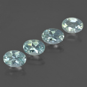 2.50 ctw Blue Aquamarine Stones, Natural Aquamarine in Oval Facet Shape for Sale