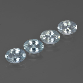 2.96 ctw Blue Aquamarine Stones, Natural Aquamarine in Oval Facet Shape for Sale