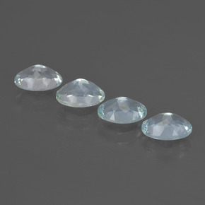 Aquamarine Gemstones in 7.1 x 5.2 mm Size for Sale, Aquamarine Stones in Light Blue Color